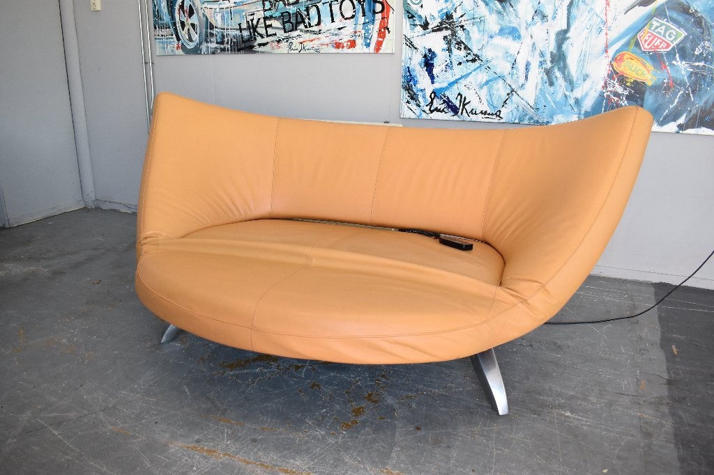 Leolux Danaide multi- functionele design lounge bank, Huis en Inrichting, Banken | Bankstellen, Gebruikt, 125 tot 150 cm, Tweepersoons