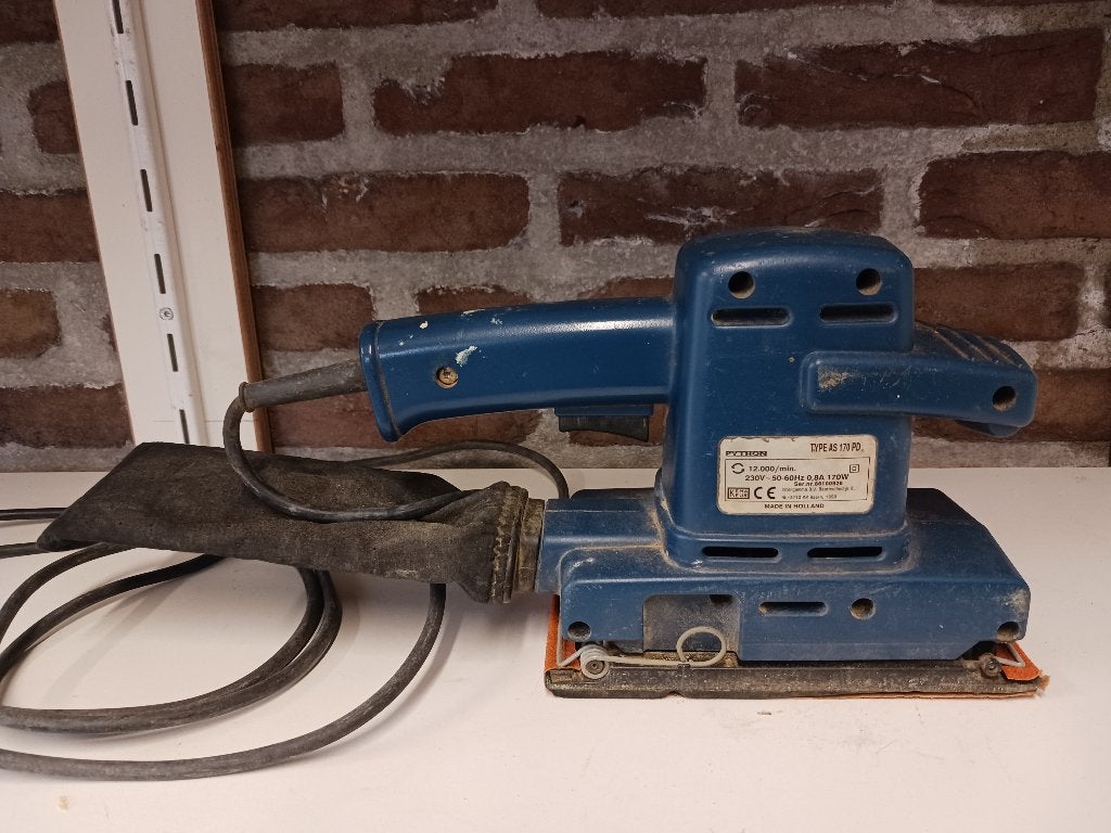 Python vlakschuurmachine model AS 170 PD, Ophalen, Gebruikt, Minder dan 600 watt, Vlakschuurmachine