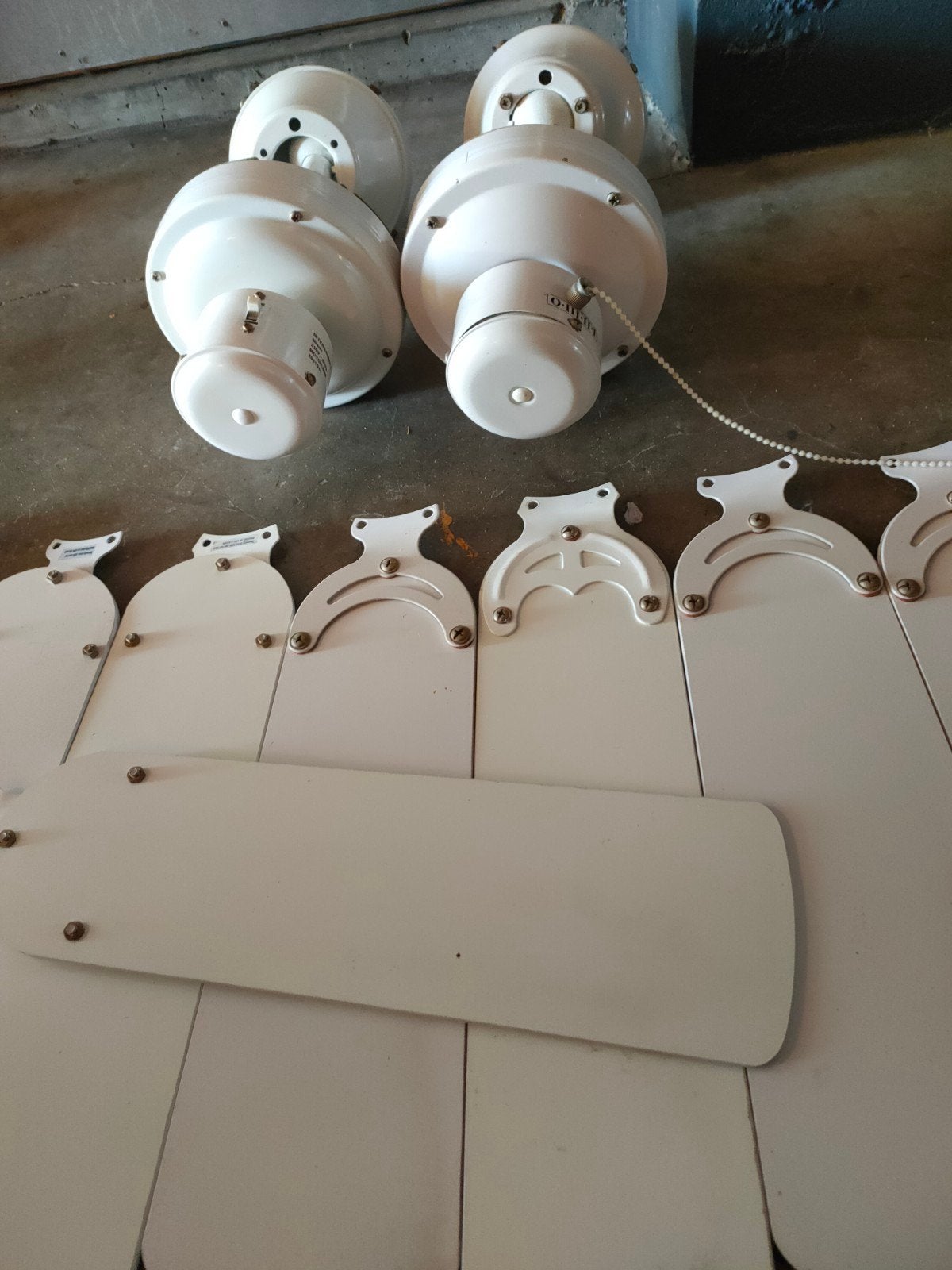 2 plafond ventilatoren, Witgoed en Apparatuur, Ventilatoren, Ophalen, Gebruikt, Plafondventilator