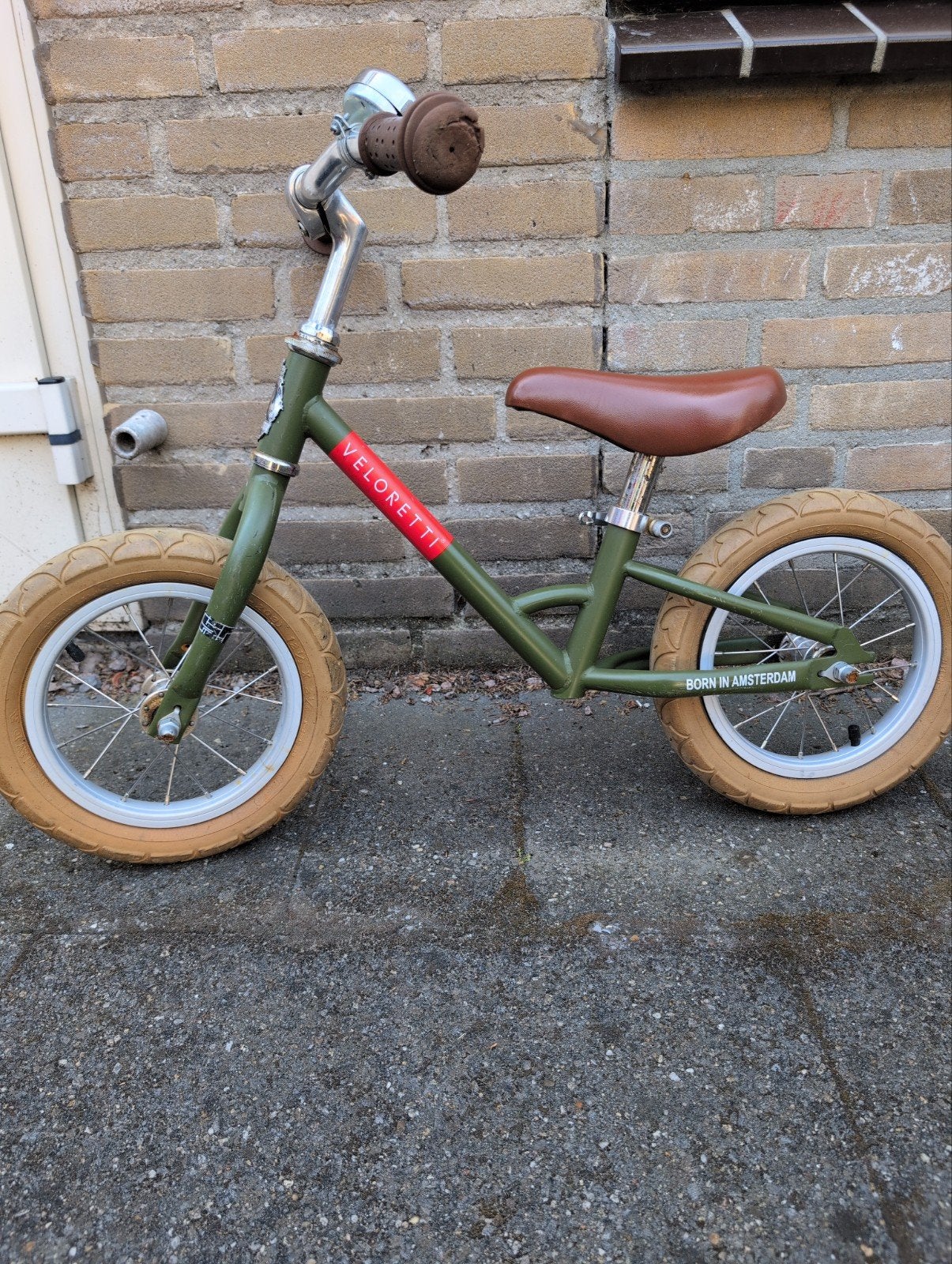 Veloretti loopfiets groen - Born in Amsterdam, Ophalen, Gebruikt, Minder dan 16 inch, Veloretti