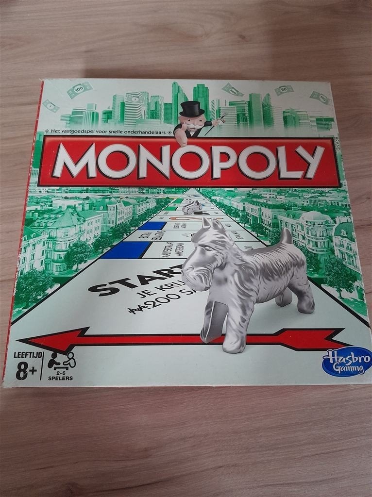 monopoly vierkante editie met hondje en katje pion - s4498