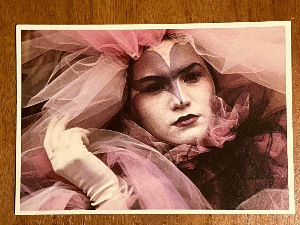 Carnaval in Venetië 1985 - Fotokaart Henk van der Leeden, Verzamelen, Ansichtkaarten | Buitenland, Ophalen of Verzenden, 1980 tot heden