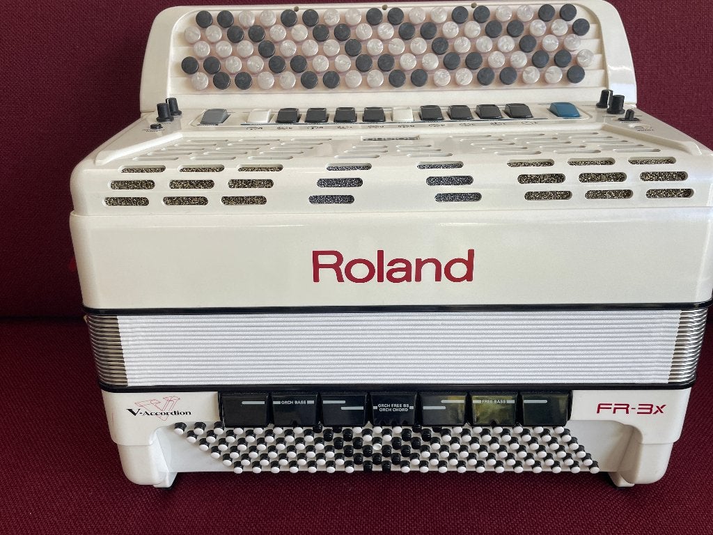 Digitale Roland FR-3 XB knopaccordeon .Z.g.a.n., Muziek en Instrumenten, Accordeons, Overige merken, Met koffer, Ophalen of Verzenden