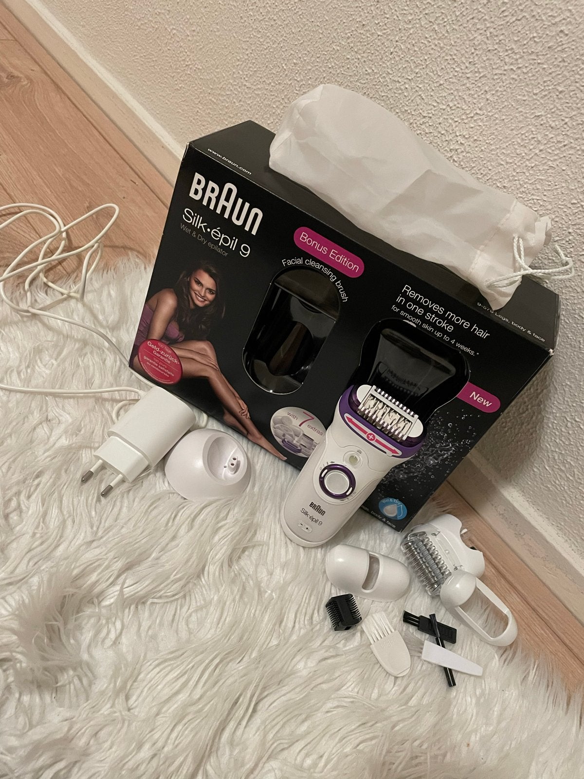 Braun Silk-épil 9 Epilator met alle toebehoren, Witgoed en Apparatuur, Persoonlijke-verzorgingsapparatuur, Verzenden, Zo goed als nieuw