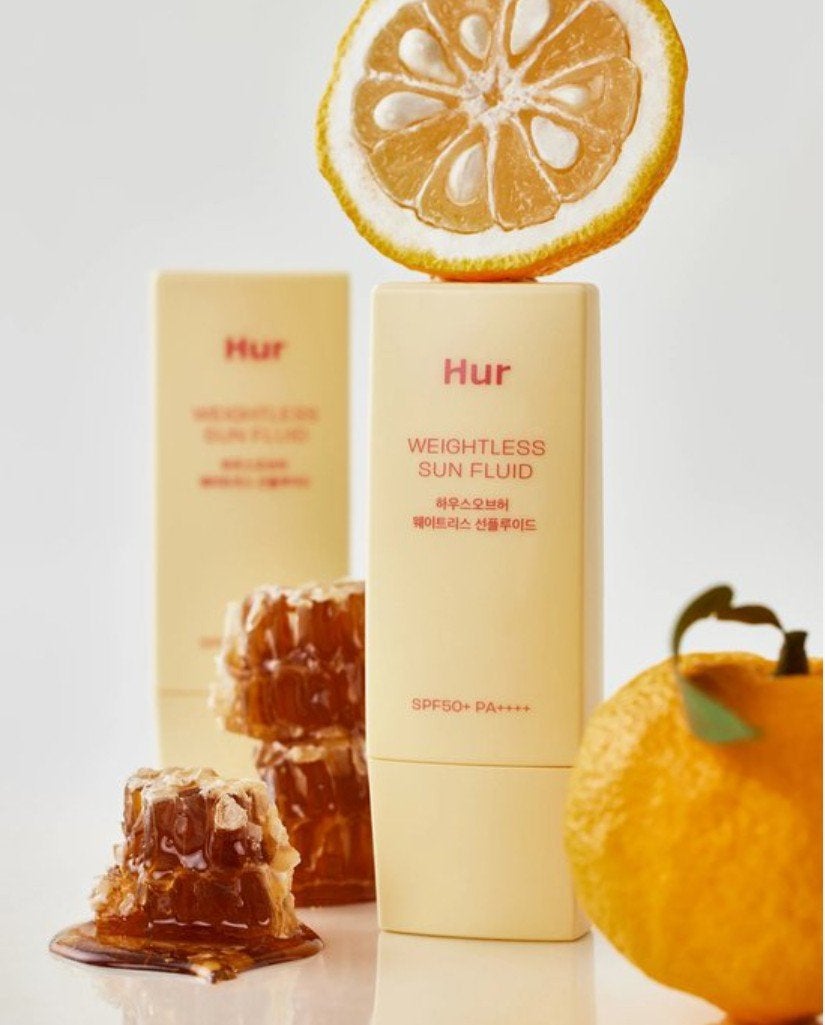 HOUSE OF HUR Weightless Sun Fluid – dé zonbescherming, Ophalen of Verzenden, Nieuw, Gehele gezicht