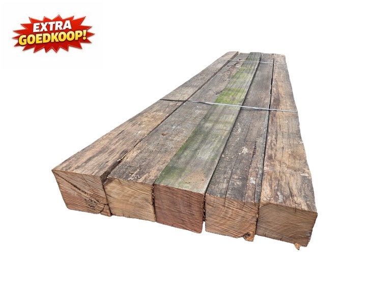 Rustieke gebruikte hardhouten palen - nr: HB73, Tuin en Terras, Palen, Balken en Planken, Ophalen, Gebruikt, Palen, Hardhout