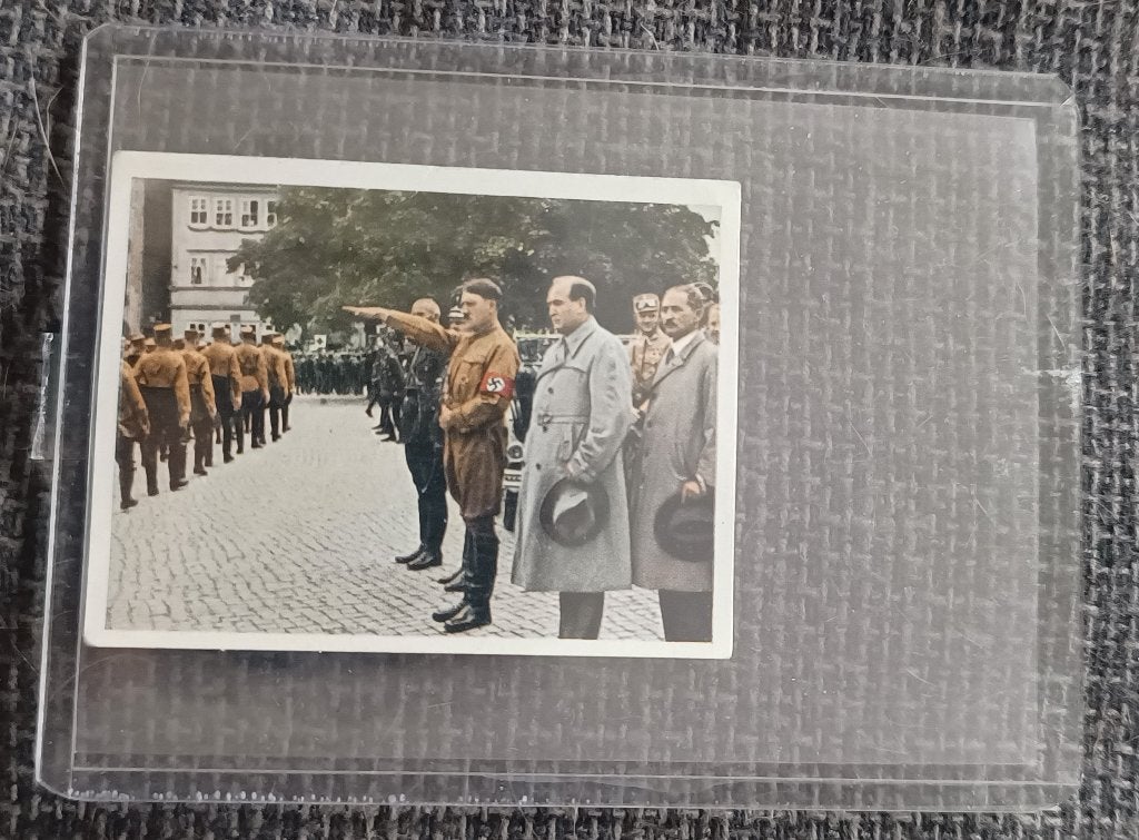 Zeldzaam verzamelplaatje Hitler & Göring uit 1934, Ophalen of Verzenden, Zo goed als nieuw, Overige onderwerpen, Tweede Wereldoorlog