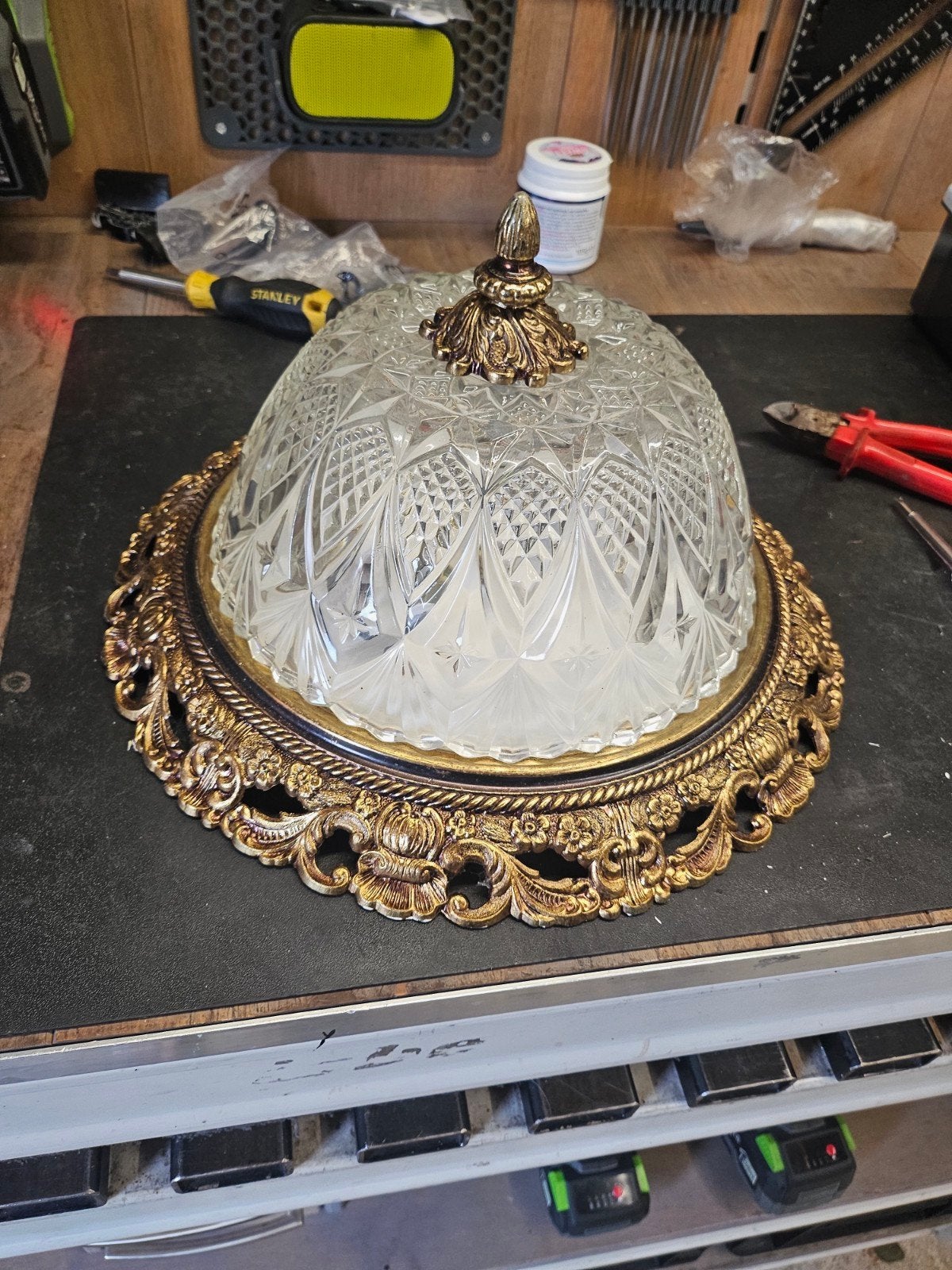 oudere plafondlamp, Ophalen of Verzenden, Zo goed als nieuw
