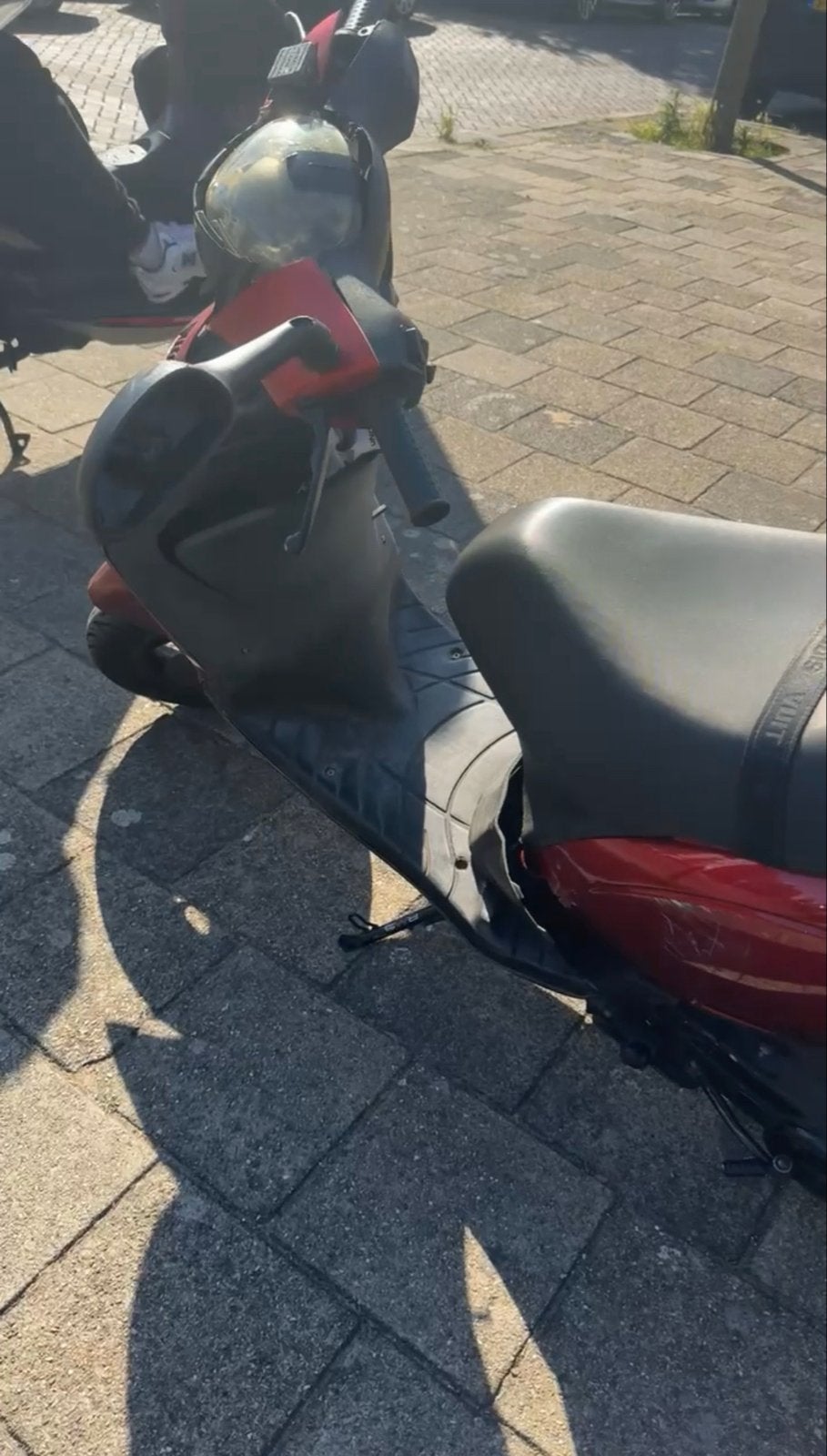Rode Piaggio Zip kappenset met schade, Ophalen of Verzenden, Gebruikt, Kap, Piaggio