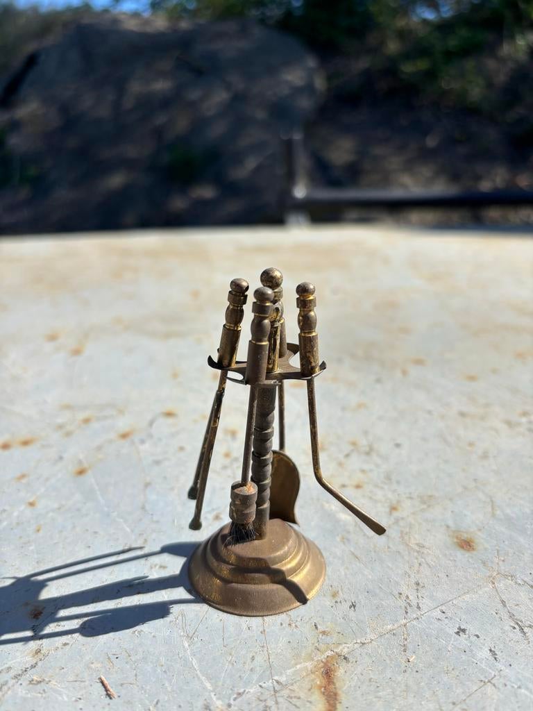 Miniatuur Messing Openhaard Gereedschap Set, Ophalen of Verzenden
