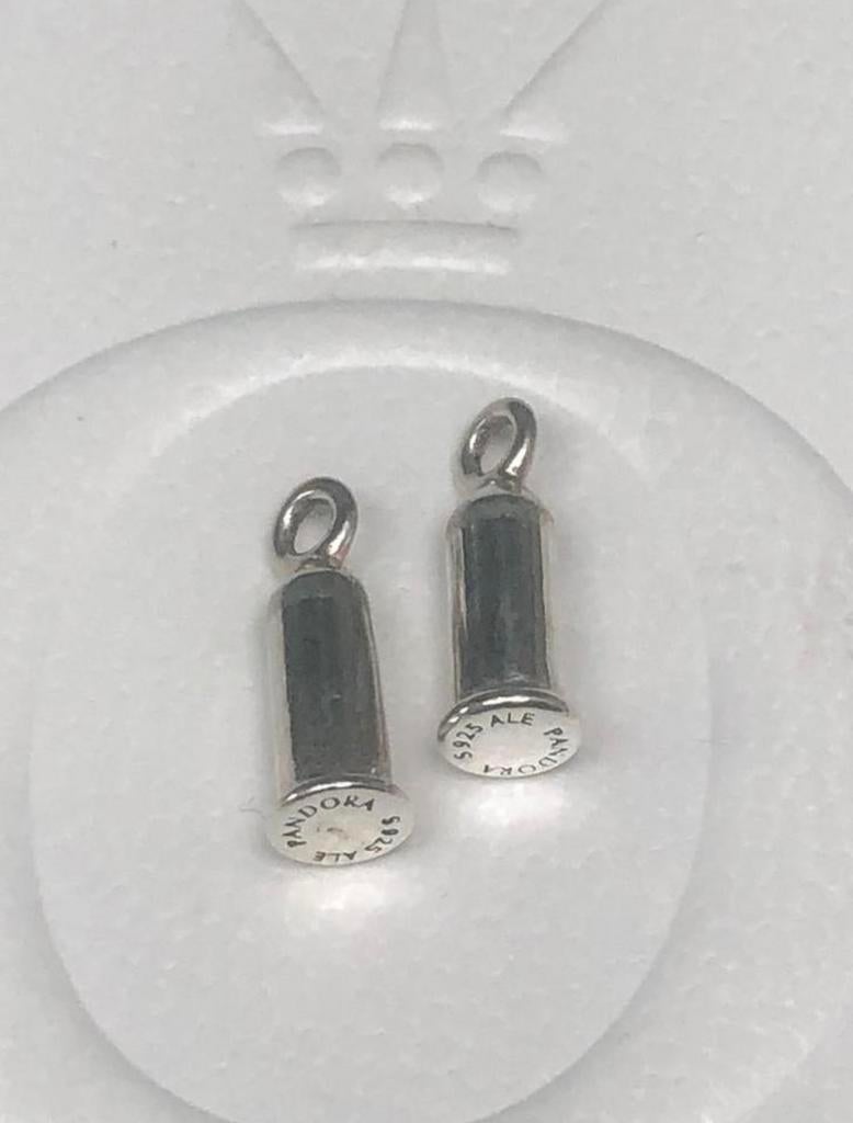 Pandora “tonnetjes” voor oorbellen met bedels, Ophalen, Zo goed als nieuw, Zilver