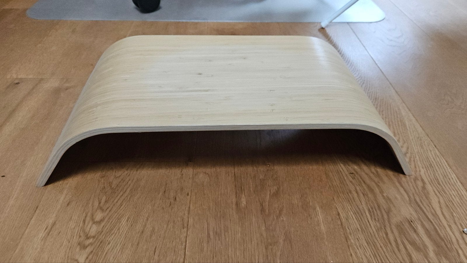 IKEA Sigfinn monitorstandaard bamboe, Computers en Software, Ophalen of Verzenden, Gebruikt