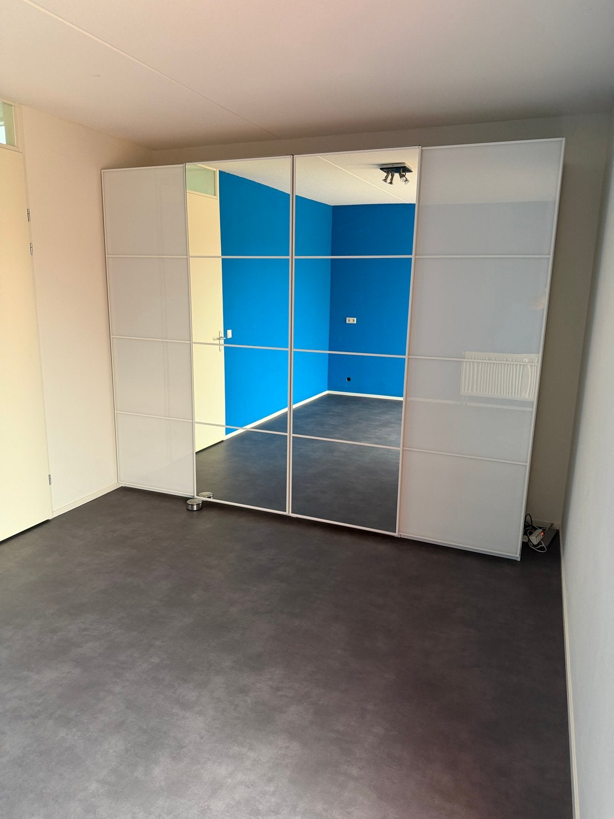 Grote IKEA Pax kledingkast met spiegeldeuren en lades, Ophalen, Overige materialen, 200 cm of meer, Zo goed als nieuw