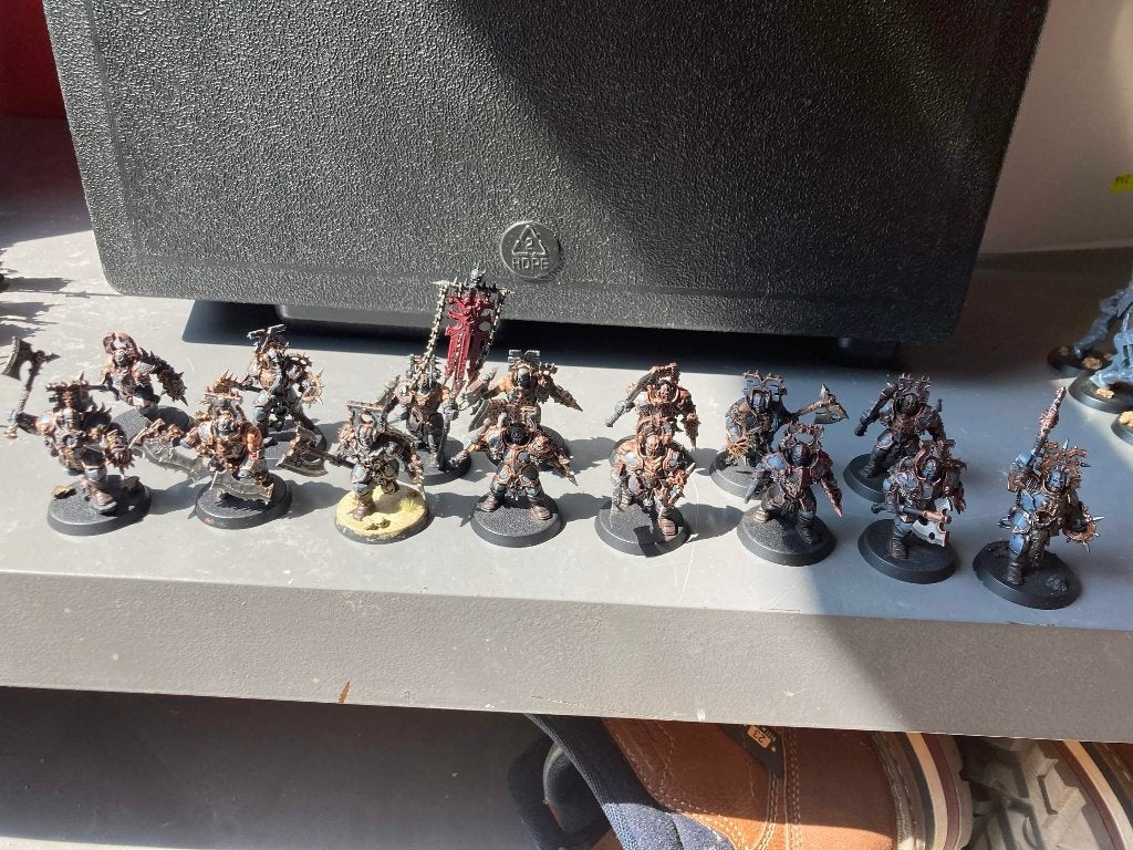Warhammer Age of Sigmar Blood Warrios of Khorne, Gebruikt, Figuurtje(s), Warhammer, Ophalen of Verzenden