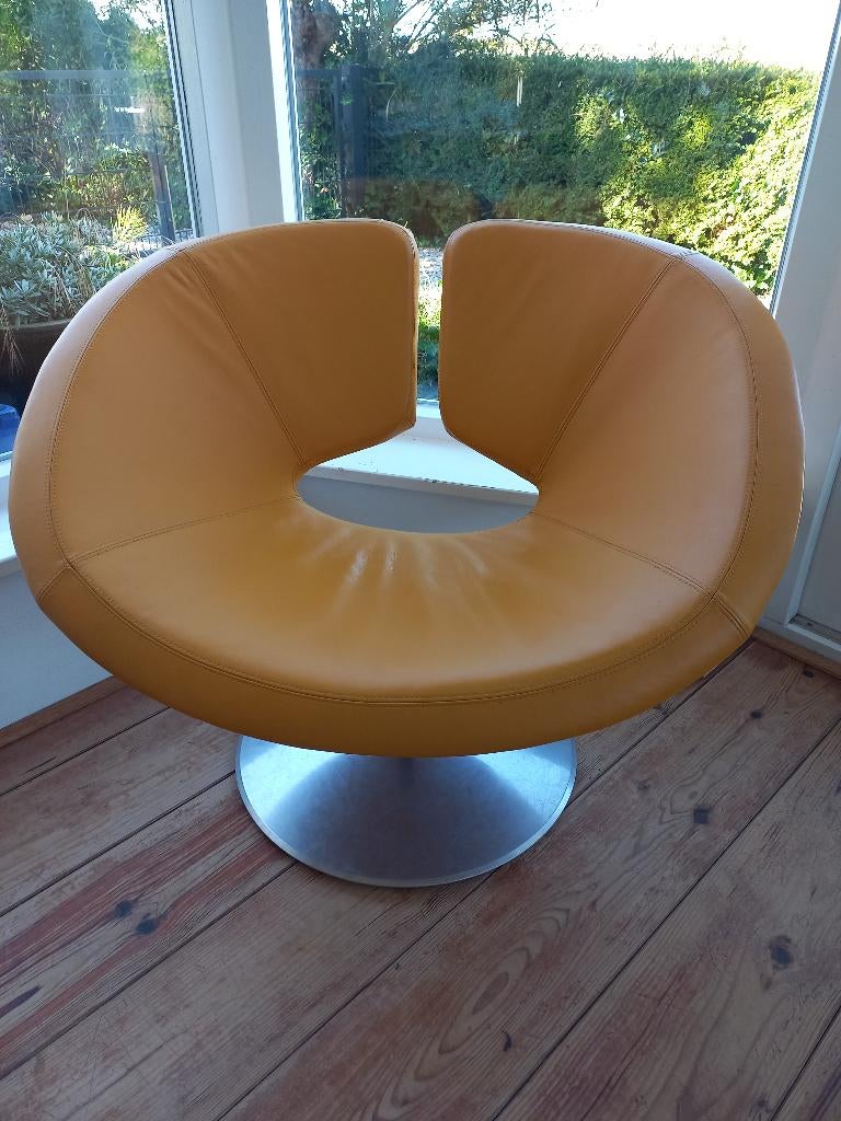 Artifort Apollo, Ophalen, Zo goed als nieuw, 75 tot 100 cm, Leer