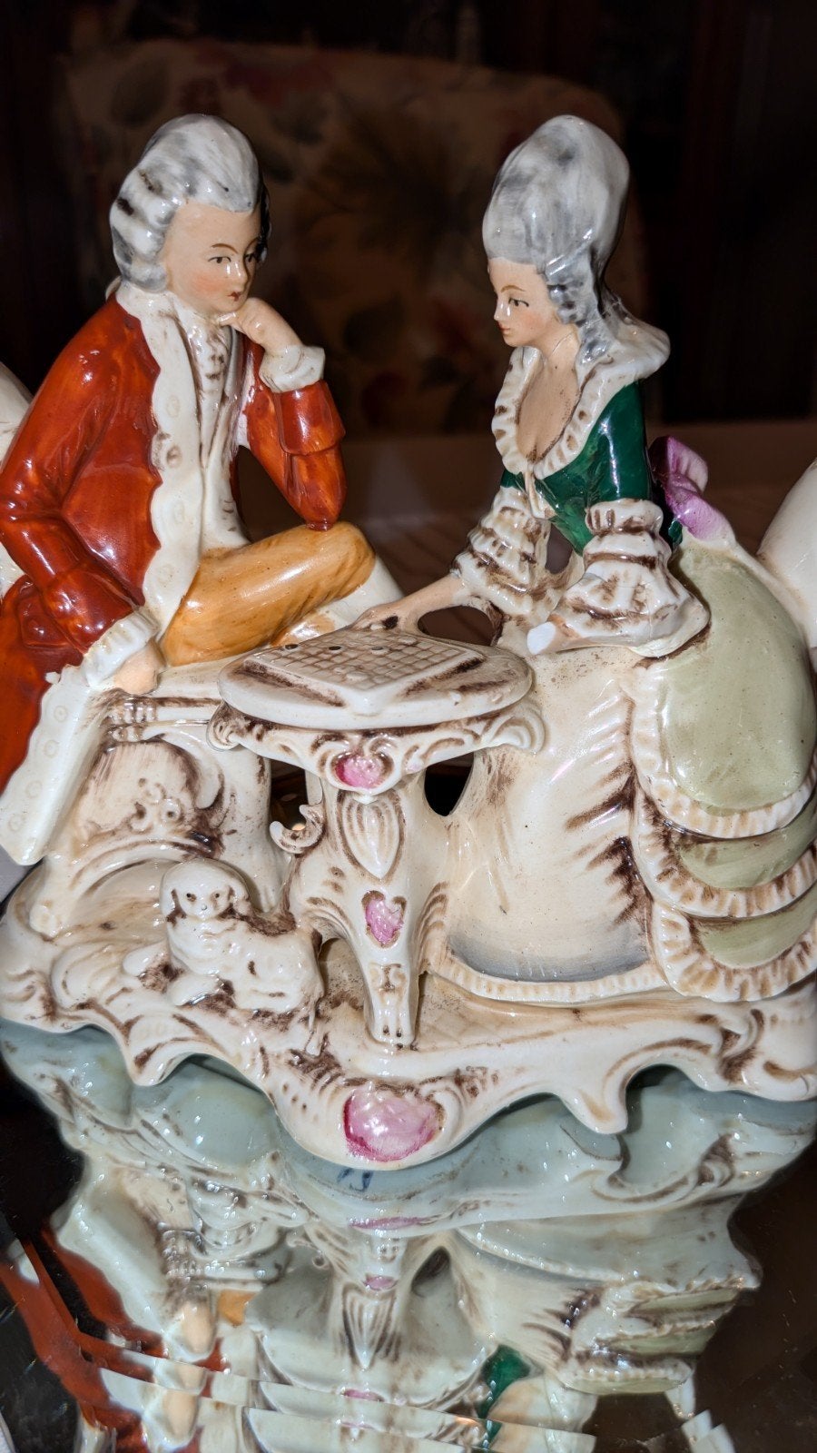 Antiek Gräfenthal Porseleinen Beeldje - Rococo Paar, Antiek en Kunst, Ophalen of Verzenden
