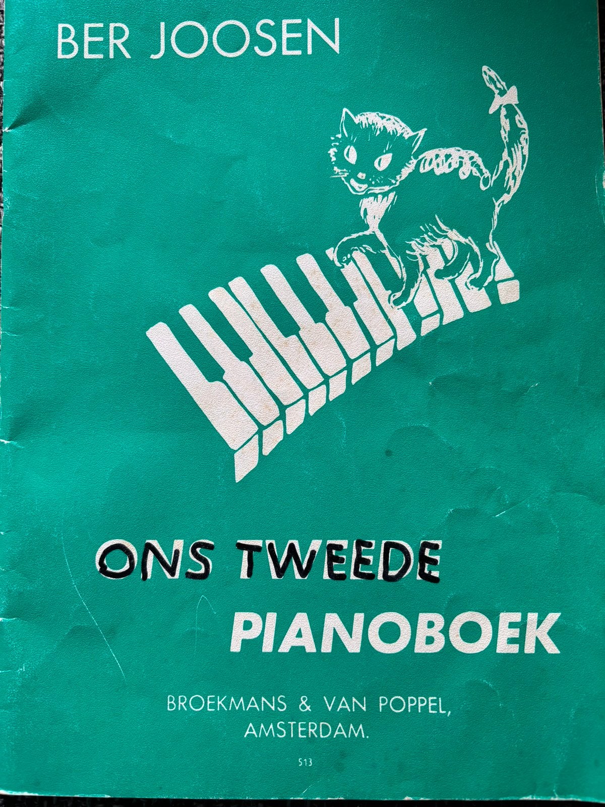 ONS TWEEDE PIANOBOEK door BET JOOSEN ( zie foto’s), Gebruikt, Overige genres, Les of Cursus, Ophalen of Verzenden