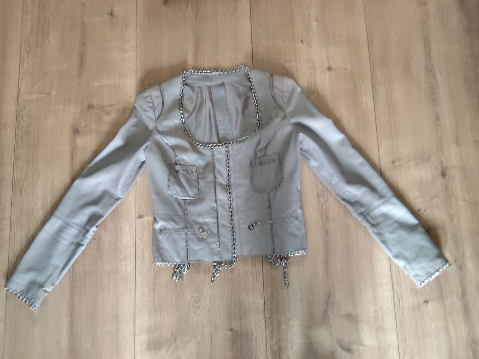 Patrizia Pepe Leren Jasje - Maat 42 (valt als S/XS), Kleding | Dames, Jasjes, Kostuums en Pakken, Patrizia Pepe, Ophalen of Verzenden