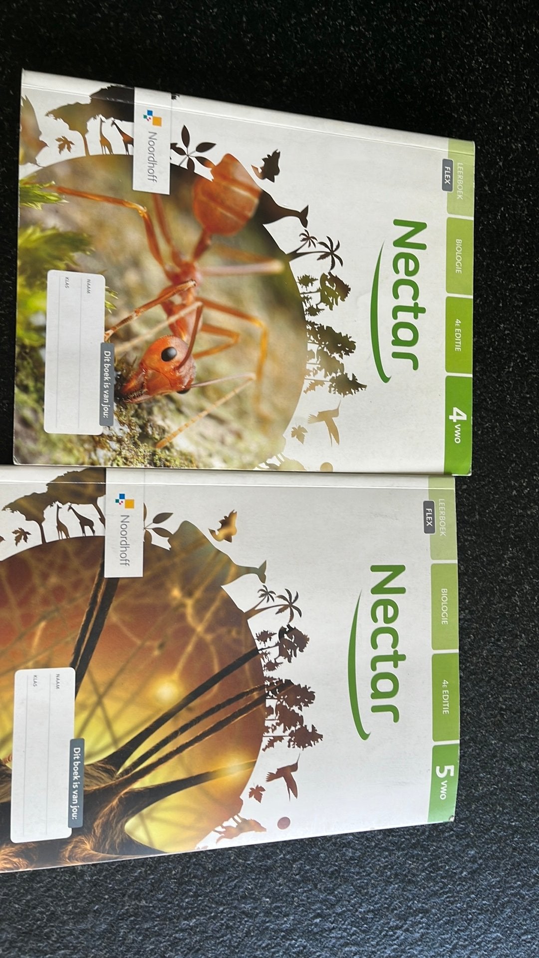 Nectar Biologie school boeken voor 4 en 5 VWO, Ophalen of Verzenden, Zo goed als nieuw