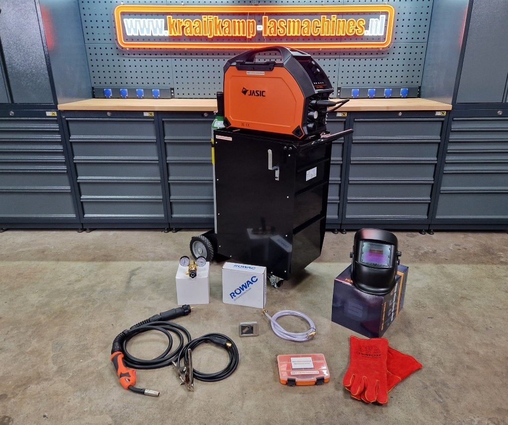 Compleet pakket! MIG Lasinverter Jasic Evo 230v Mig 160 PFC