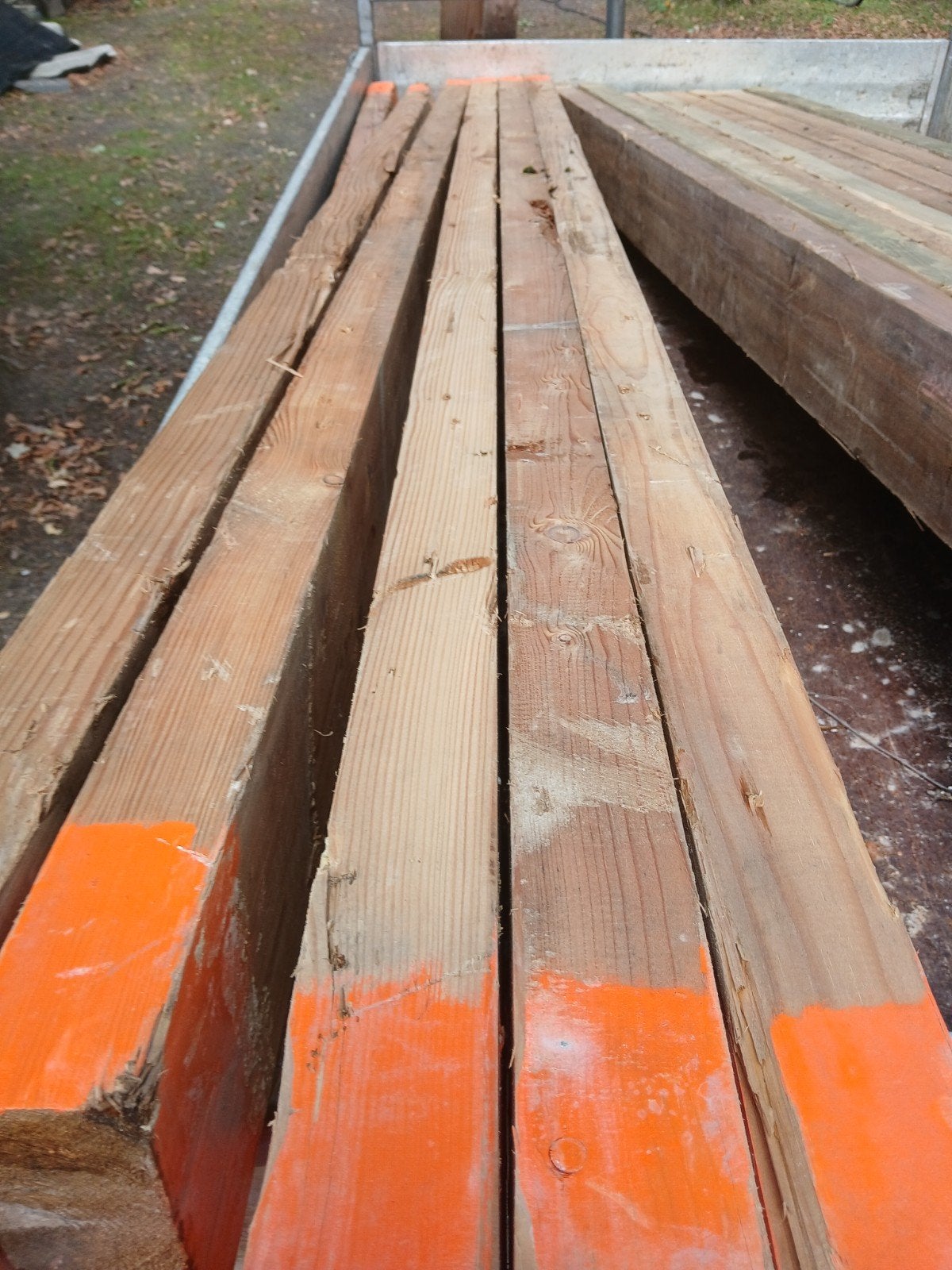 houten balken, Doe-het-zelf en Verbouw, Ophalen, Gebruikt, Balk, Vuren