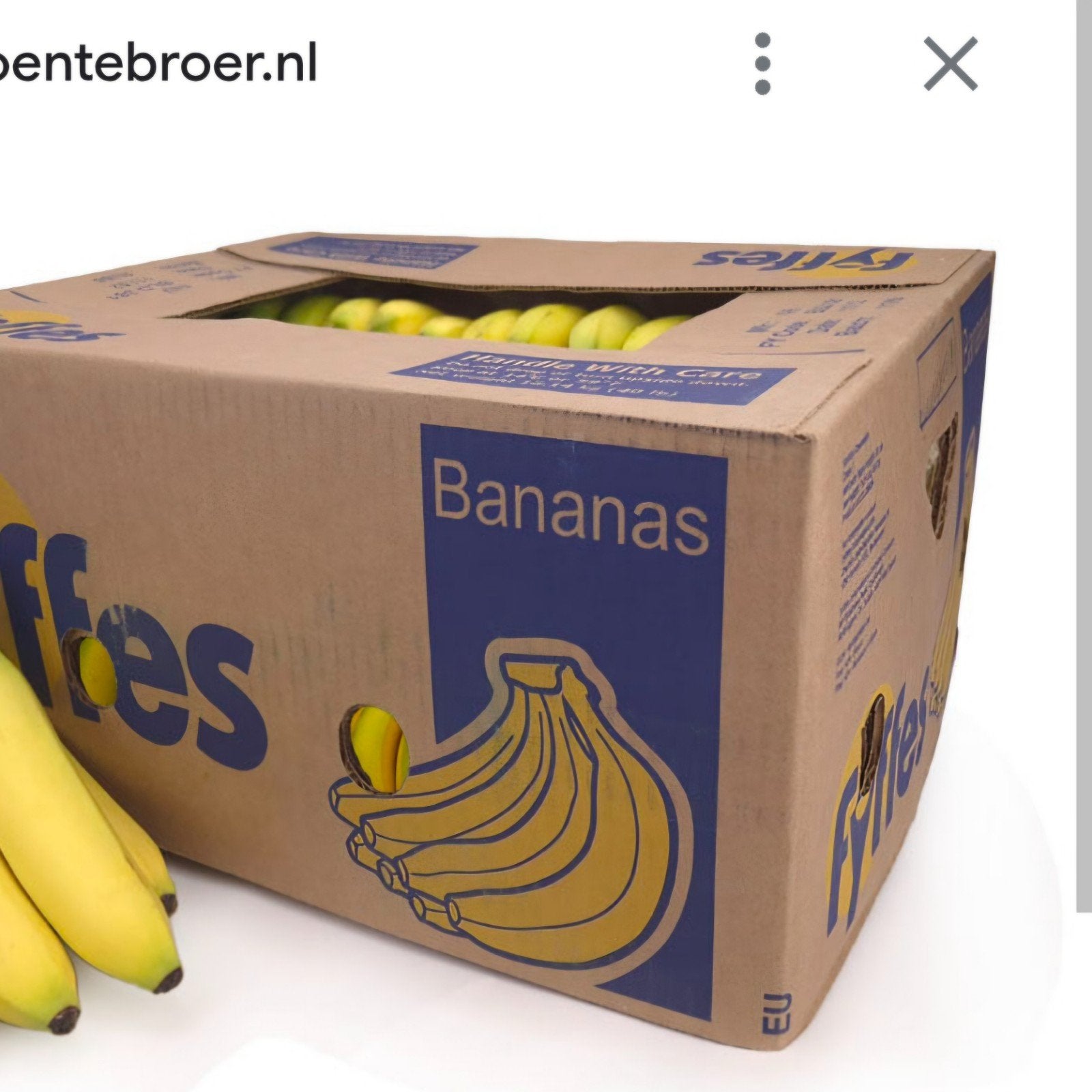 Gratis Bannanen dozen gezocht, Ophalen