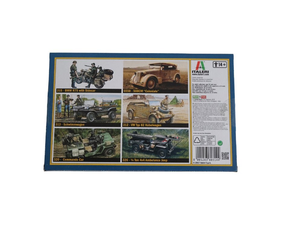 Italeri Willys MB Jeep with Trailer ITA-0314 1/35, Italeri, 1:32 tot 1:50, Nieuw, Ophalen of Verzenden