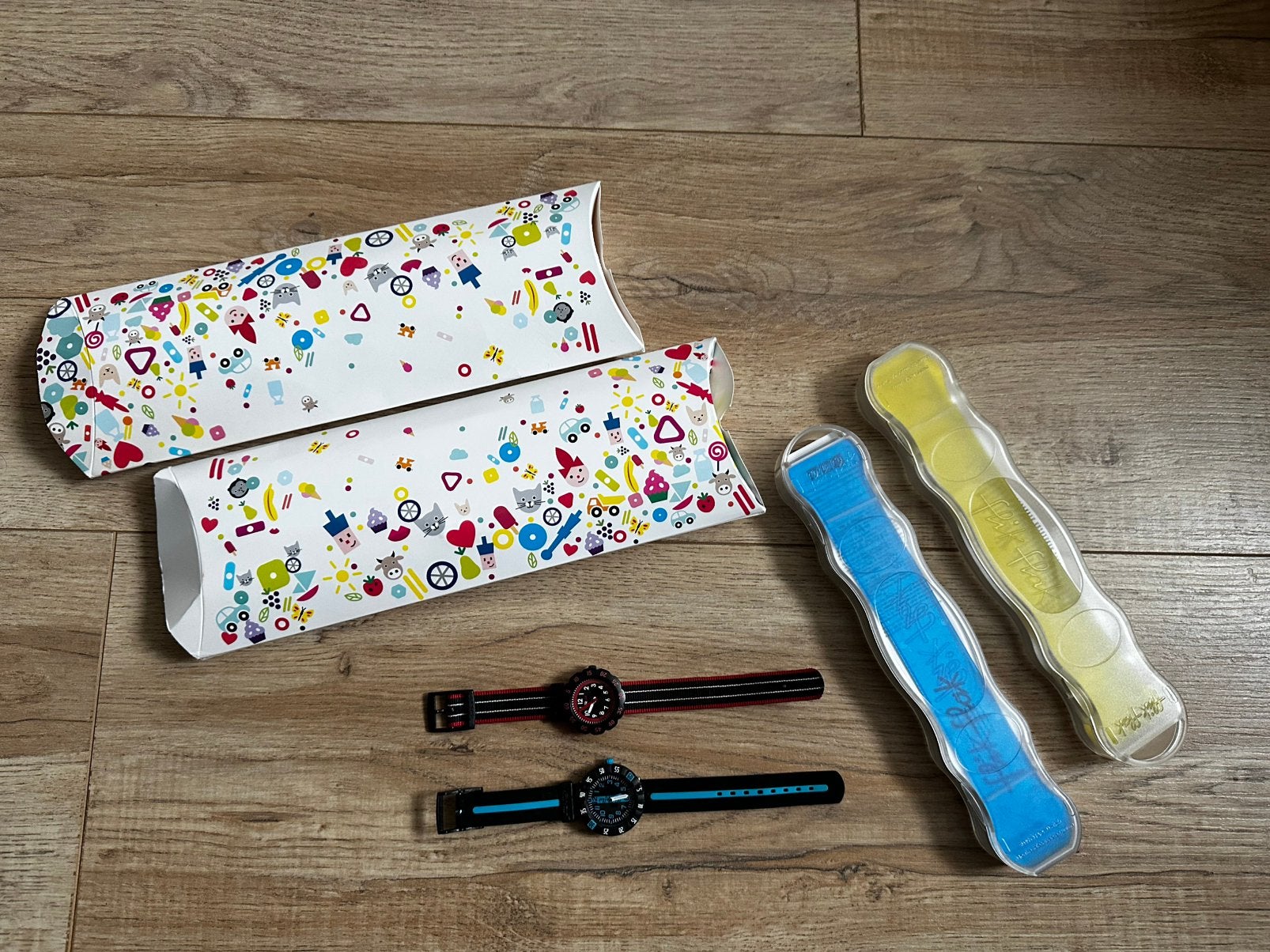 Twee kinder horloges van het merk Flik Flak, nieuw, Sieraden, Tassen en Uiterlijk, Ophalen of Verzenden, Zo goed als nieuw, Jongen of Meisje