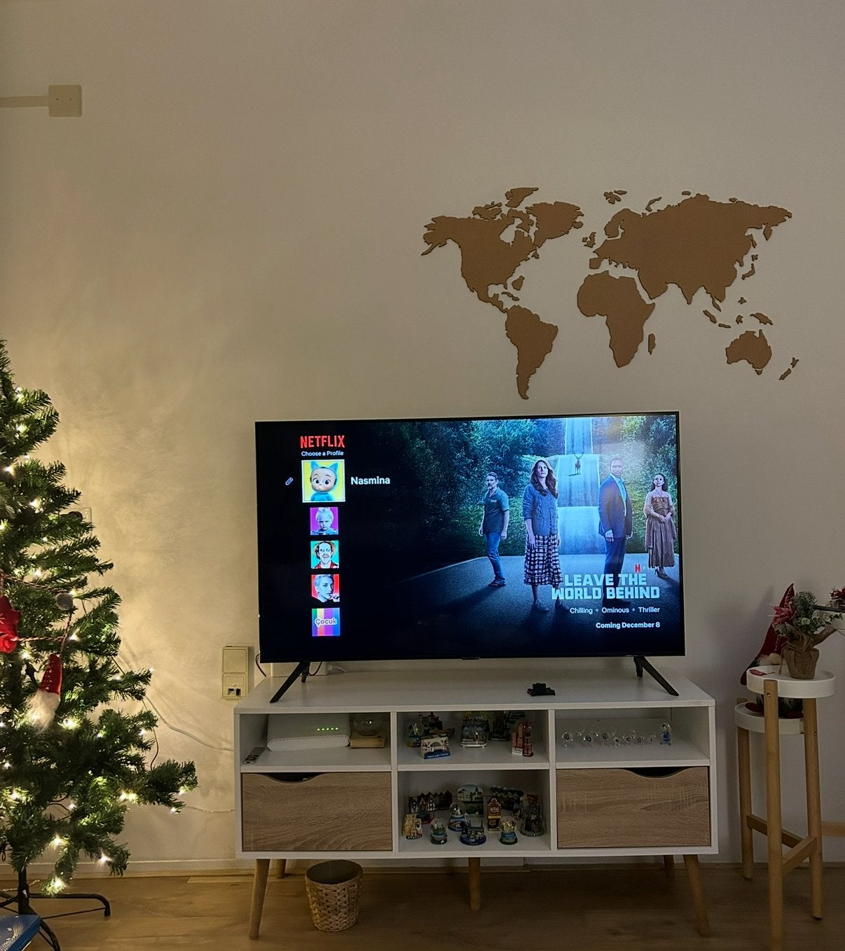 JYSK TV Unit – White & Wood, Huis en Inrichting, Kasten | Televisiemeubels, Ophalen, Zo goed als nieuw, 25 tot 50 cm, Minder dan 100 cm