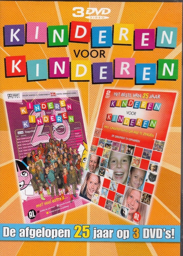 Kinderen Voor Kinderen - De Afgelopen 25 Jaar (3 DVD Box), Alle leeftijden, Ophalen, Gebruikt, Overige genres