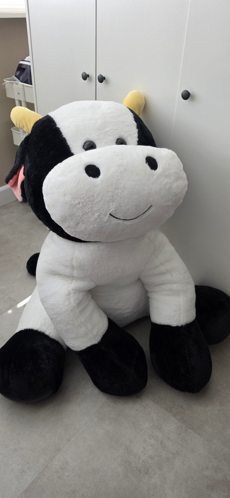 XXXL knuffel koe, als nieuw, Ophalen, Zo goed als nieuw, Koe