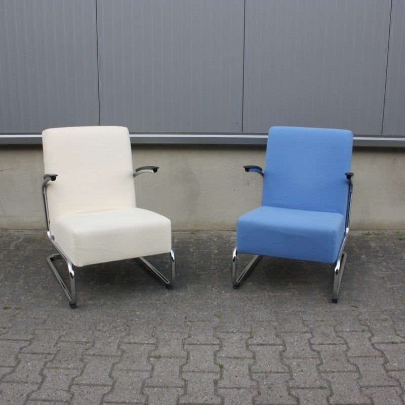 Gispen 405 fauteuil | W.H. Gispen | Dutch Originals, Huis en Inrichting, Fauteuils, Ophalen, Gebruikt, Onbekend, 75 tot 100 cm