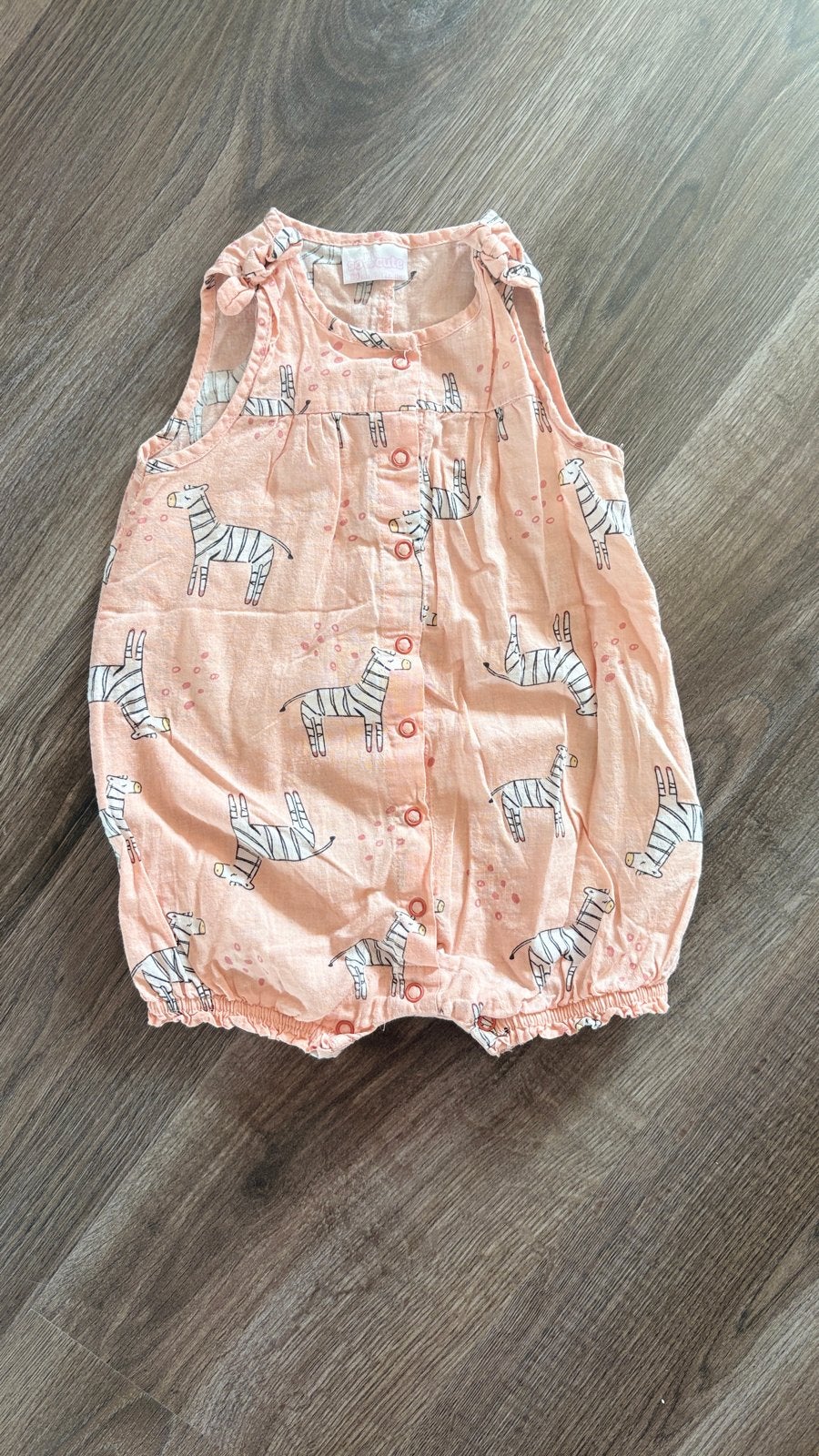 Schattige roze romper met zebraprint voor baby's, Ophalen of Verzenden, Zo goed als nieuw, Meisje