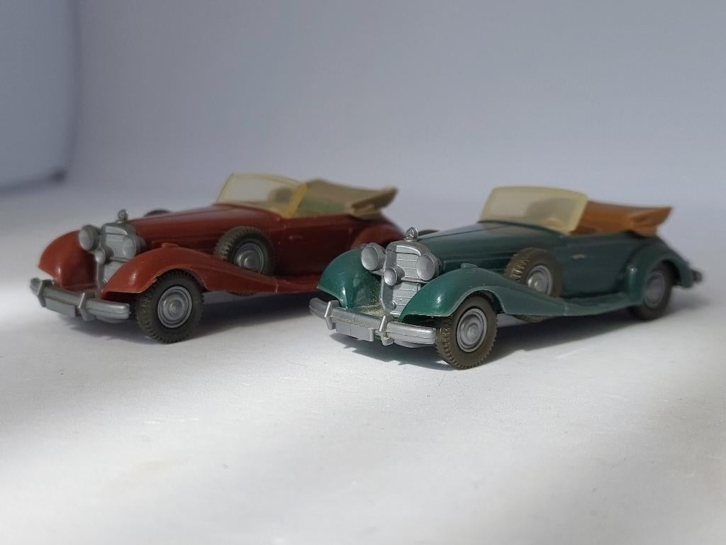 2 X WIKING MERCEDES 540 K ZEER MOOI ONBESPEELD JAREN 70, Ophalen of Verzenden, Nieuw, Auto, Wiking