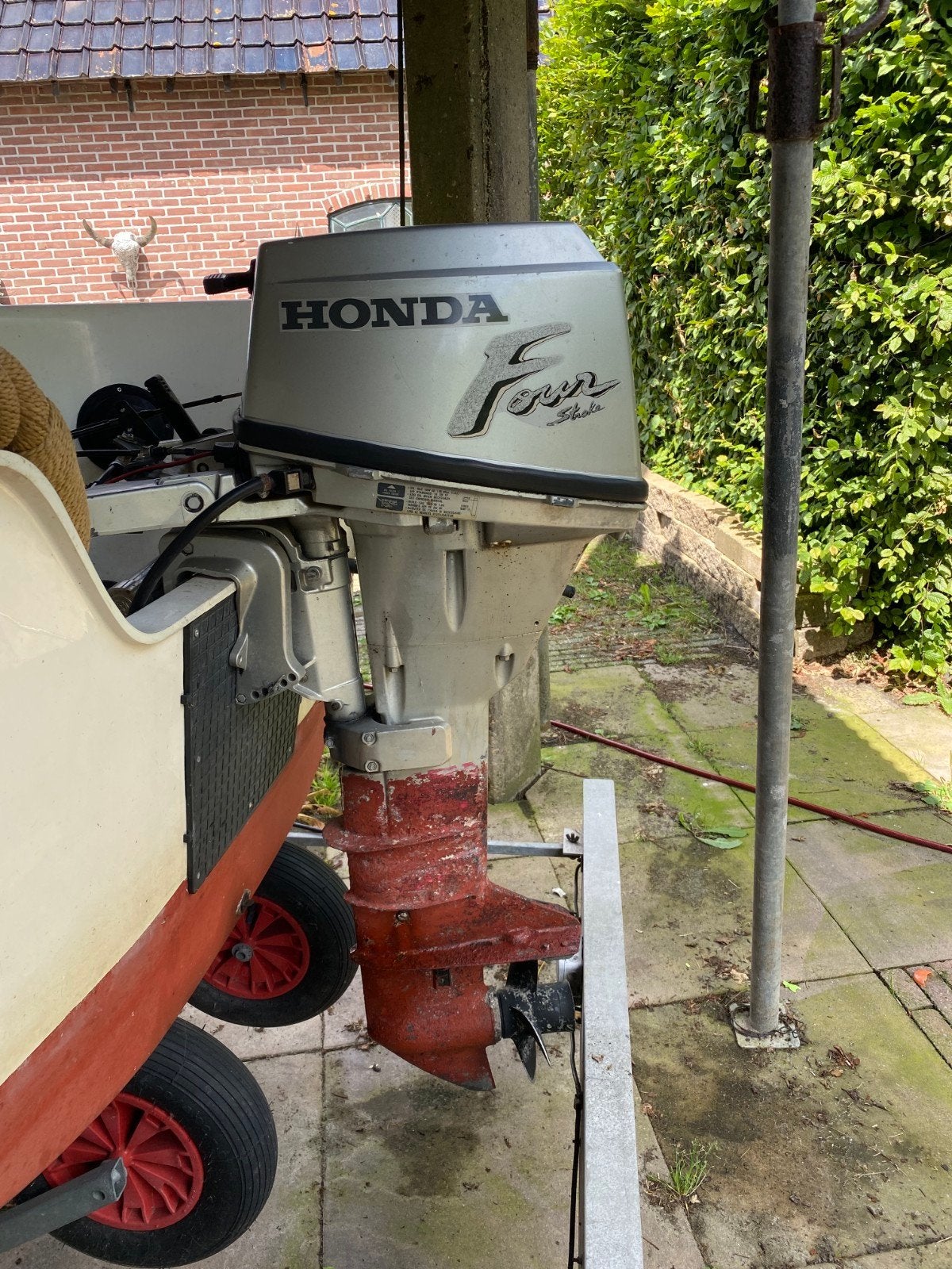 Honda Four Stroke 15pk Buitenboordmotor, Watersport en Boten, Buiten- en Binnenboordmotoren, Ophalen, 10 tot 30 pk, Gebruikt, Viertaktmotor