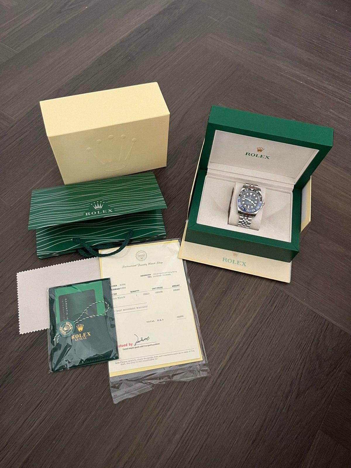 Rolex gmt master ll batgril, Sieraden, Tassen en Uiterlijk, Horloges | Heren, Staal, Polshorloge, Nieuw, Ophalen of Verzenden