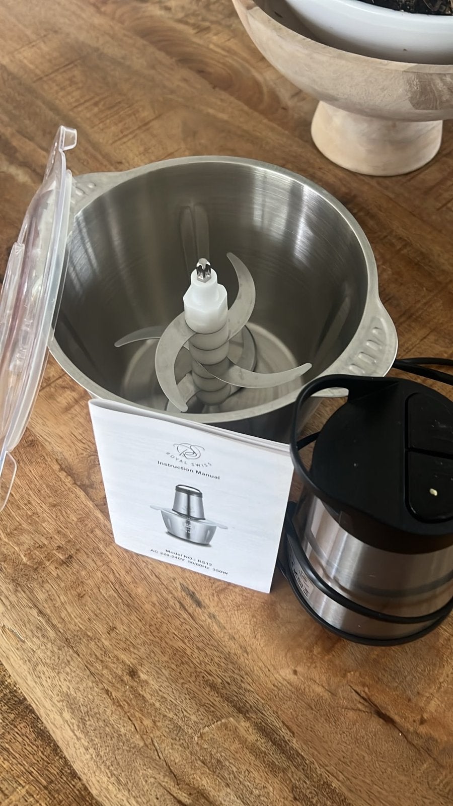Royal Swiss RS12 Multihakker/Blender - Nieuwstaat, Witgoed en Apparatuur, Ophalen, Zo goed als nieuw, Blender