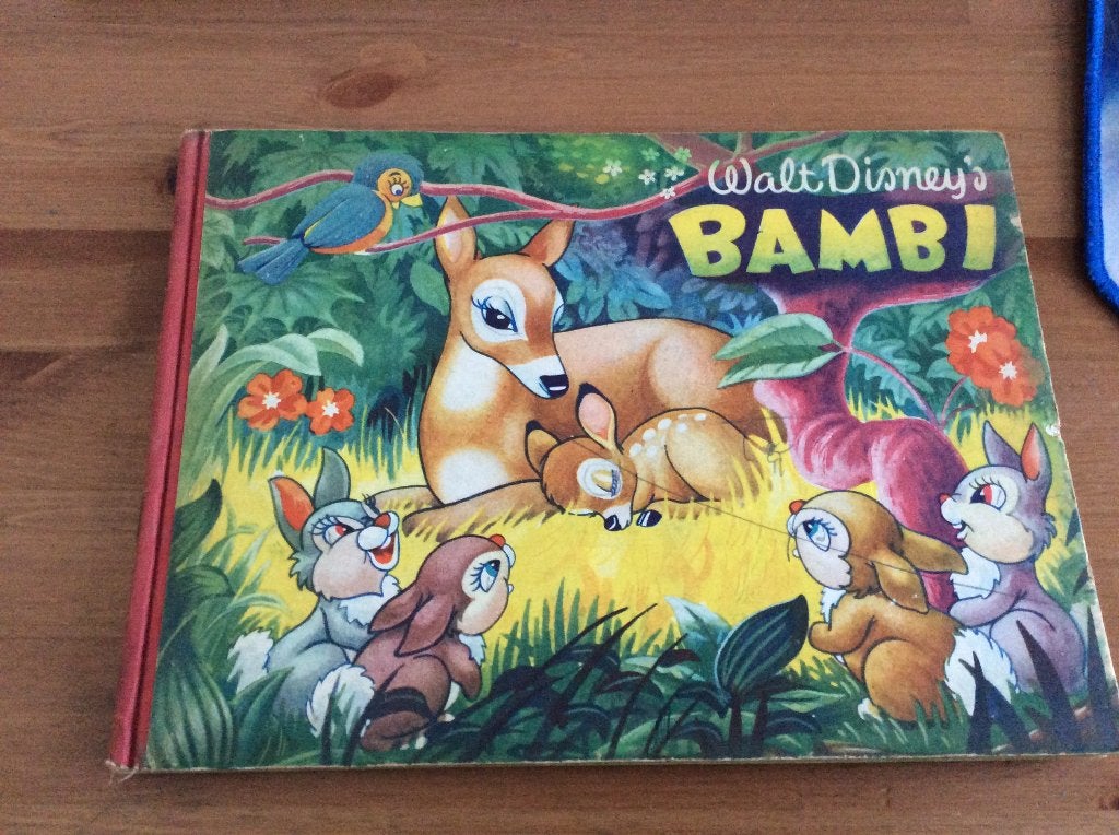 vintage walt disney Bambi plaatjesboek Margriet 1952, Boeken, Ophalen of Verzenden, Gelezen, Disney, Plaatjesalbum