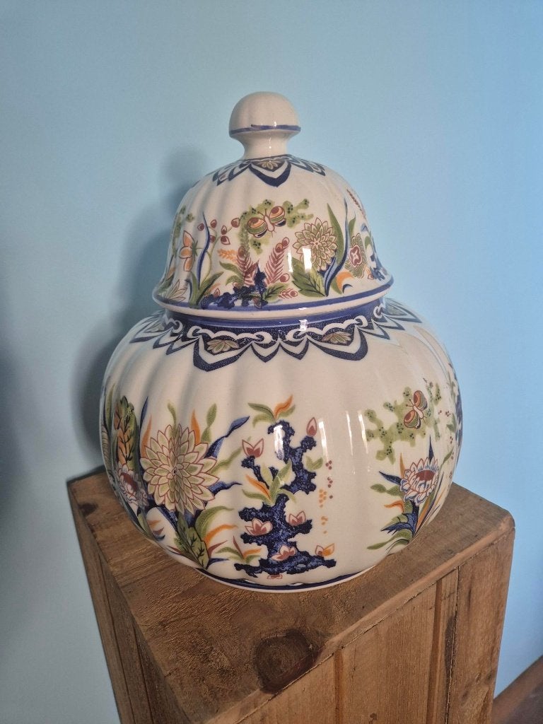 Rémy Floréal grote decoratieve potiche / dekselvaas, Antiek en Kunst, Ophalen of Verzenden