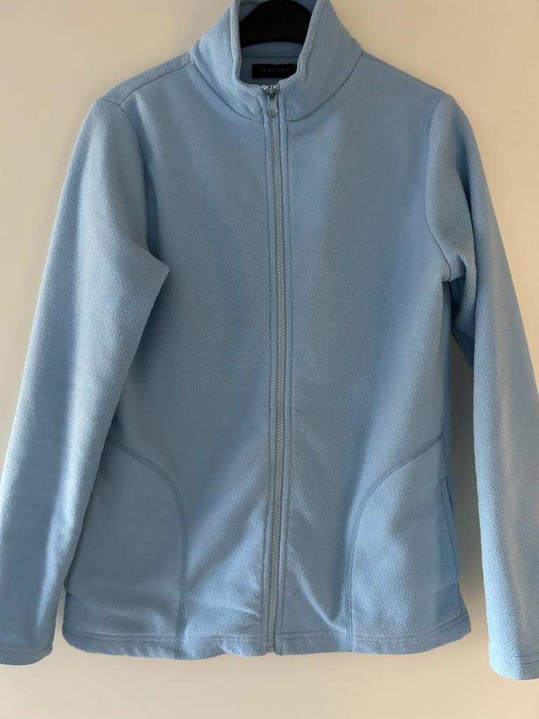 Lichtblauwe fleece vest maat M, Ophalen of Verzenden, Zo goed als nieuw, Maat 38/40 (M), Blauw