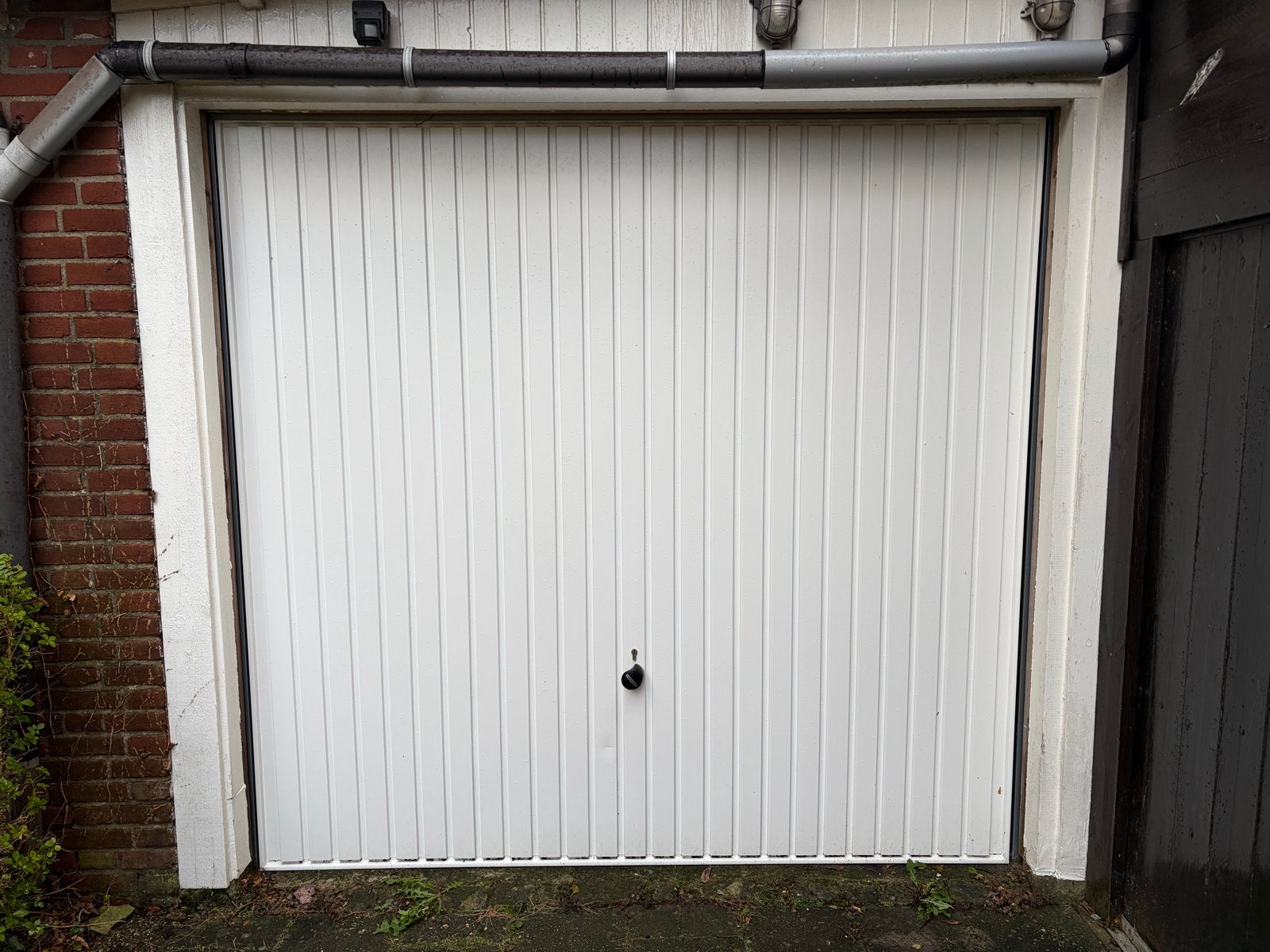 Witte Garagedeur - Zo goed als nieuw, Ophalen, 80 tot 100 cm, Garagedeur, Zo goed als nieuw