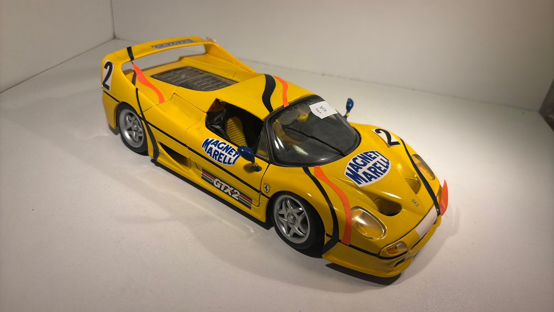 Ferrari f50 yellow maisto 1.18, Maisto, Ophalen of Verzenden, A, A