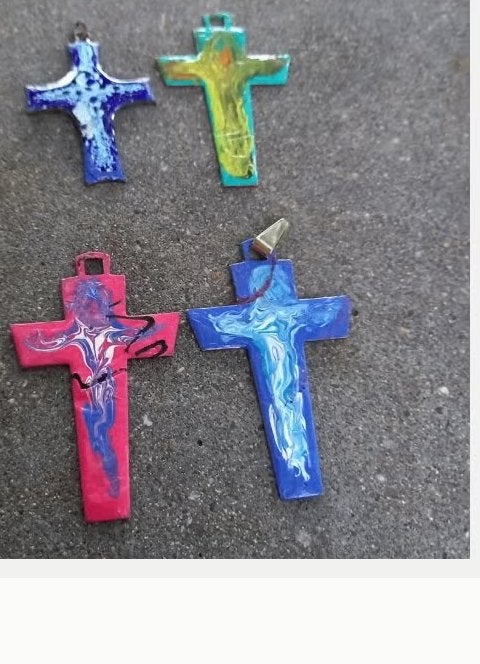 4 x gekleurd kruisje, Verzenden