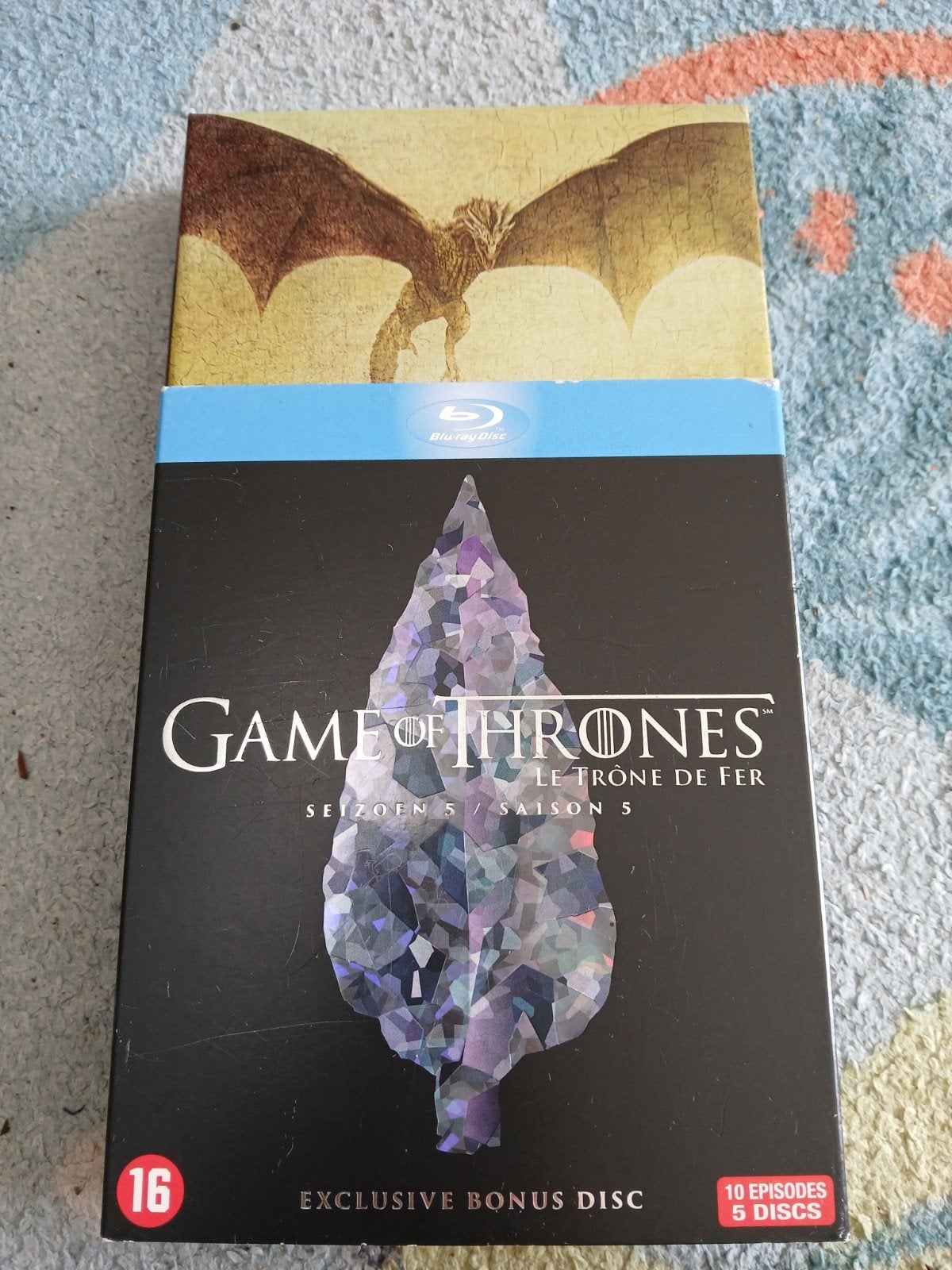 Game of Thrones Seizoen 5 Blu-ray (5 discs), Engels, Vanaf 16 jaar, Nederlands, Drama