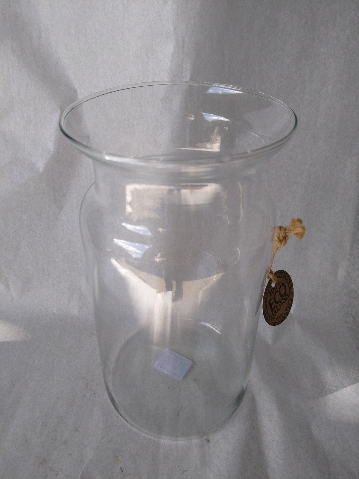 Glas 28,5 cm hoog, 15 cm diameter, Ophalen of Verzenden, Glas