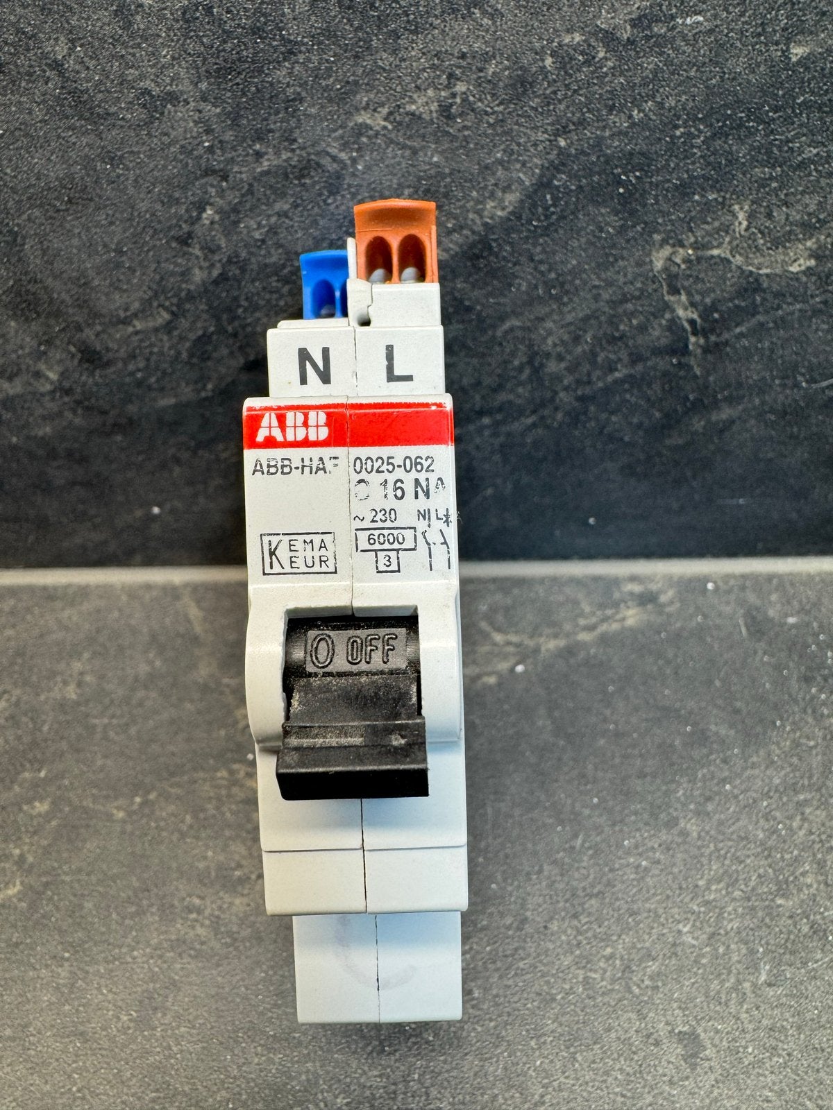 ABB-HAF C16 Installatieautomaat Schroefloos 16A, Ophalen of Verzenden, Gebruikt, ABB, Installatieautomaat