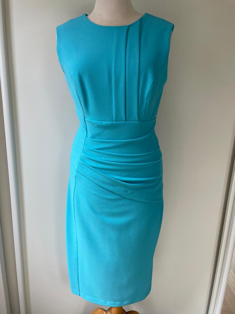 NIEUW! Diva Catwalk azuurblauwe jurk maat M (valt als S), Kleding | Dames, Jurken, Maat 38/40 (M), Blauw, Nieuw, Ophalen of Verzenden
