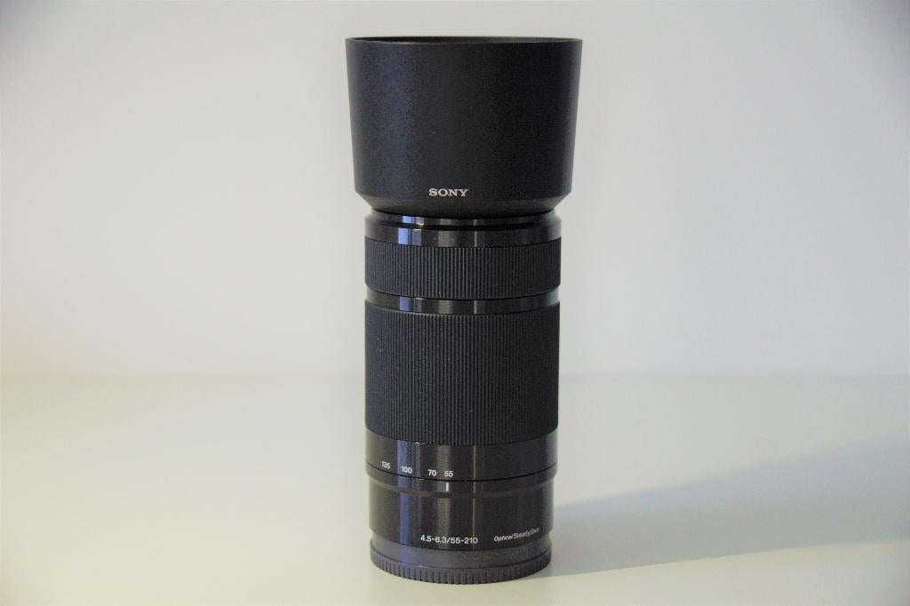 Sony Alpha NEX 55-210mm - TELELENS - E-mount - ZWART - TOP, Audio, Tv en Foto, Fotografie | Lenzen en Objectieven, Ophalen of Verzenden