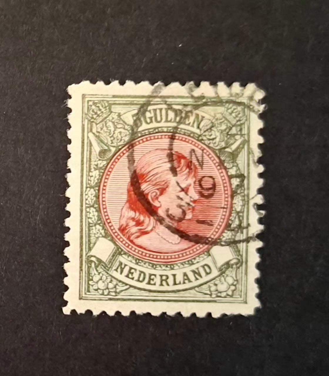 Nederland 1896 nvph 48 Prinses Wilhelmina (hangend haar), Postzegels en Munten, Postzegels | Nederland, Ophalen of Verzenden, Gestempeld