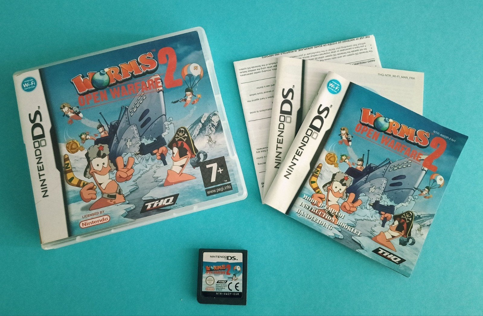 Worms Open Warfare 2 - Nintendo DS Game, Spelcomputers en Games, Ophalen, Gebruikt, 2 spelers, Gekoppelde computers